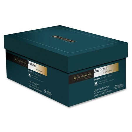 Southworth Envelope, 25%Cttn, #10, We, 250 Pk SOUJ40410